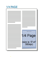 Digital One-Fourth (1/4) Page Ad