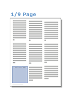 Digital One-Ninth (1/9) Page Ad