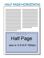 Digital One-Half (1/2) Page Ad